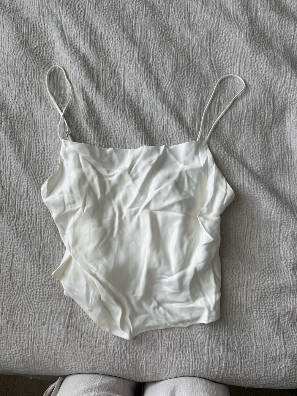 Zara Backless Cowl NeckSatin Cami Tank Top